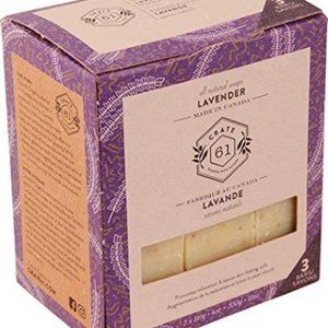 Crate 61, Vegan Natural Bar Soap, Lavendar, 3 Pack NWB